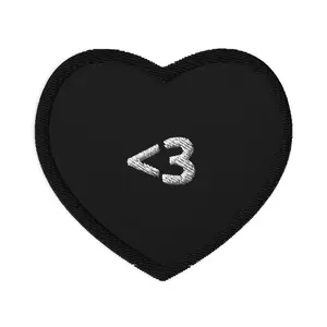 heart Embroidered patches