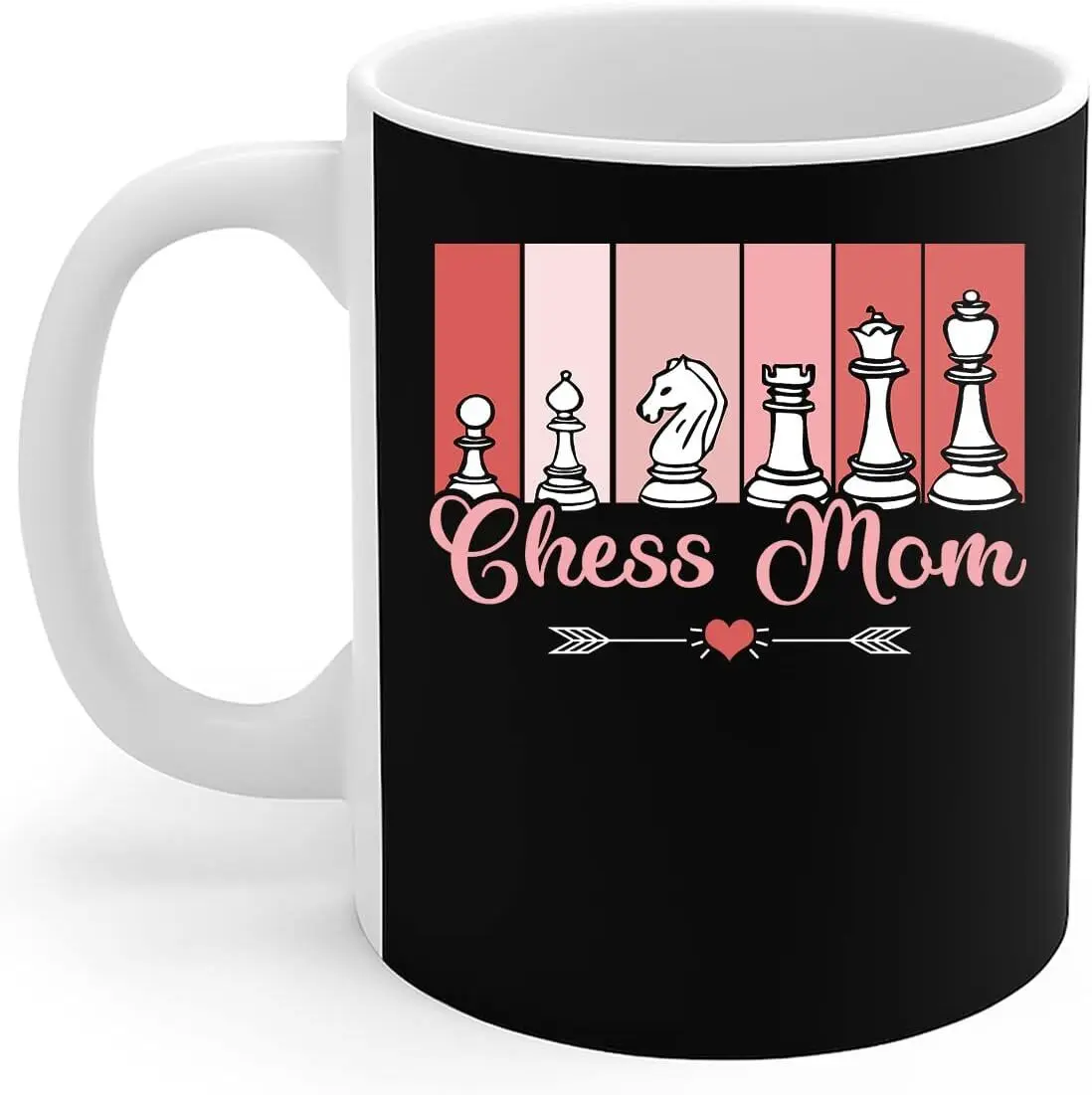 Chess Lover Mommy Mug Retro Pink Chess Mom Chess Player Mother's Day Gift Coffee Mug 11oz