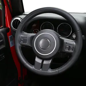 For 2011-2017 Jeep Wrangler JK/2010-2015 Compass/2011-2015 Patriot/2011-2013 Grand Cherokee Steering Wheel Center Cover Trim Ring