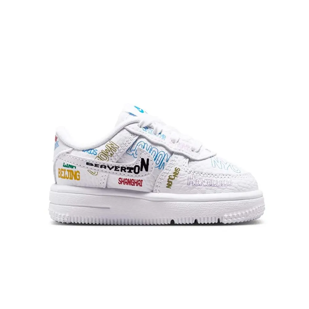 Toddler's Nike Air Force 1 Low Lace LV8 3 White/White (IO9738 100)