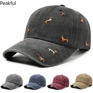 Embroidered Puppy Baseball Hat – UV Protection & Breathable, Perfect for Outdoor Leisure & Casual Wear, Trendy Sun Protection Cap for Men & Women