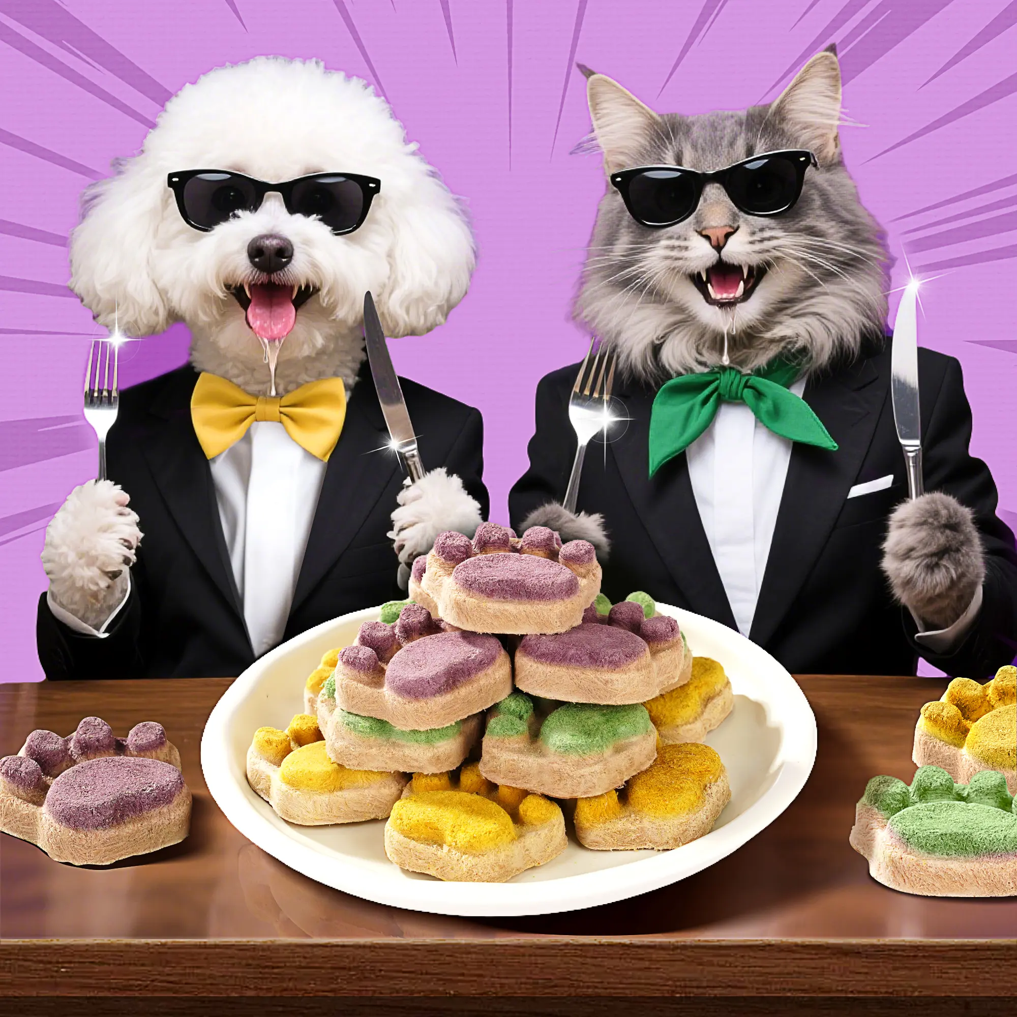 Just Try Freeze-Dried Cat Paw Treats for Cats & Dogs - Made with