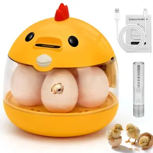 Witness Life Miracles! 5 Egg Home Incubator Set, Manual Egg Turning, Observation Window, Temperature Control, Egg Light, All Ages Experience