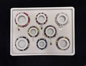 Plastic beading tray for jewelry making bead board