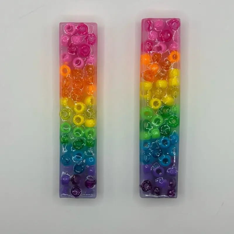 Rainbow Silicone Picky Sticks 2 pack- Fidget Toy- ADHD-Friendly Sensory Tool for Stress, Anxiety, and Nervous Energy Relief fidget toy anxiety relax relieve stress new-stress