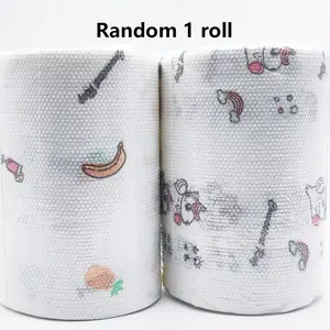 1 Roll 200 Sheets Disposable Kitchen Towels, Washable Wet Dry Use, Multi-Purpose Cleaning Wipes, Suitable for Home Living Room Bedroom Outdoor Parties