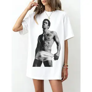 Bunny Bowl 2026 Bad Benito Music Fan Graphic Tee Cotton Shortsleeve