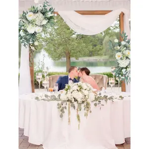 Maximum discount  3pcs Set Arch Kit Arbor Artificial Flower Arrangement Ceremony Reception Backdrop Rose Floral Outdoor Party Decor Wedding Decoration Flowers Spring Decorations