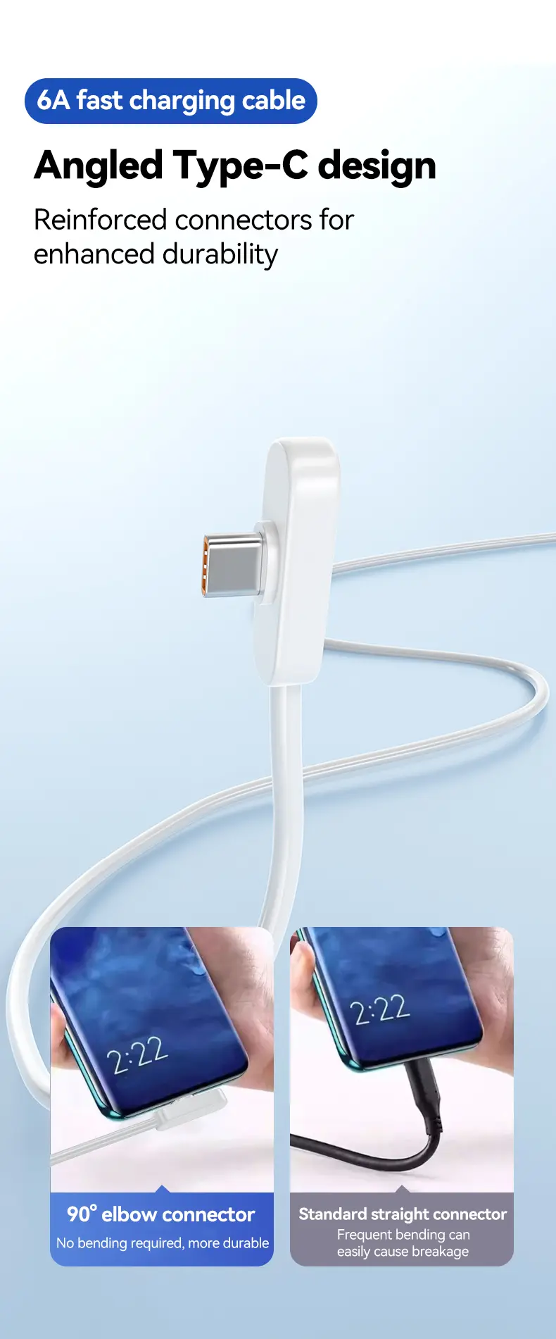 KAXOE 100W 90° Angle Elbow Bend Silicone USB-C Charger Cable - Fast Charging & Data Transmission for Mobile Smartphones, Electronic Devices: iPhone 15/16/17 Pro Max, Samsung Galaxy S26 Ultra/A17 5G/A07, Moto G Pure, Google Phones,techvibes KAXOE 100W 90° Angle Elbow Bend Silicone USB-C Charger Cable - Fast Charging & Data Transmission for Mobile Smartphones, Electronic Devices: iPhone 15/16/17 Pro Max, Samsung Galaxy S26 Ultra/A17 5G/A07, Moto G Pure, Google Phones,techvibes