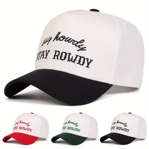 Unisex Letter Embroidered Five-faced Hat Baseball Cap Outdoor Sport Adjustable Sunscreen Leisure Hat Spring Autumn Travel Tourism Beach Vacation