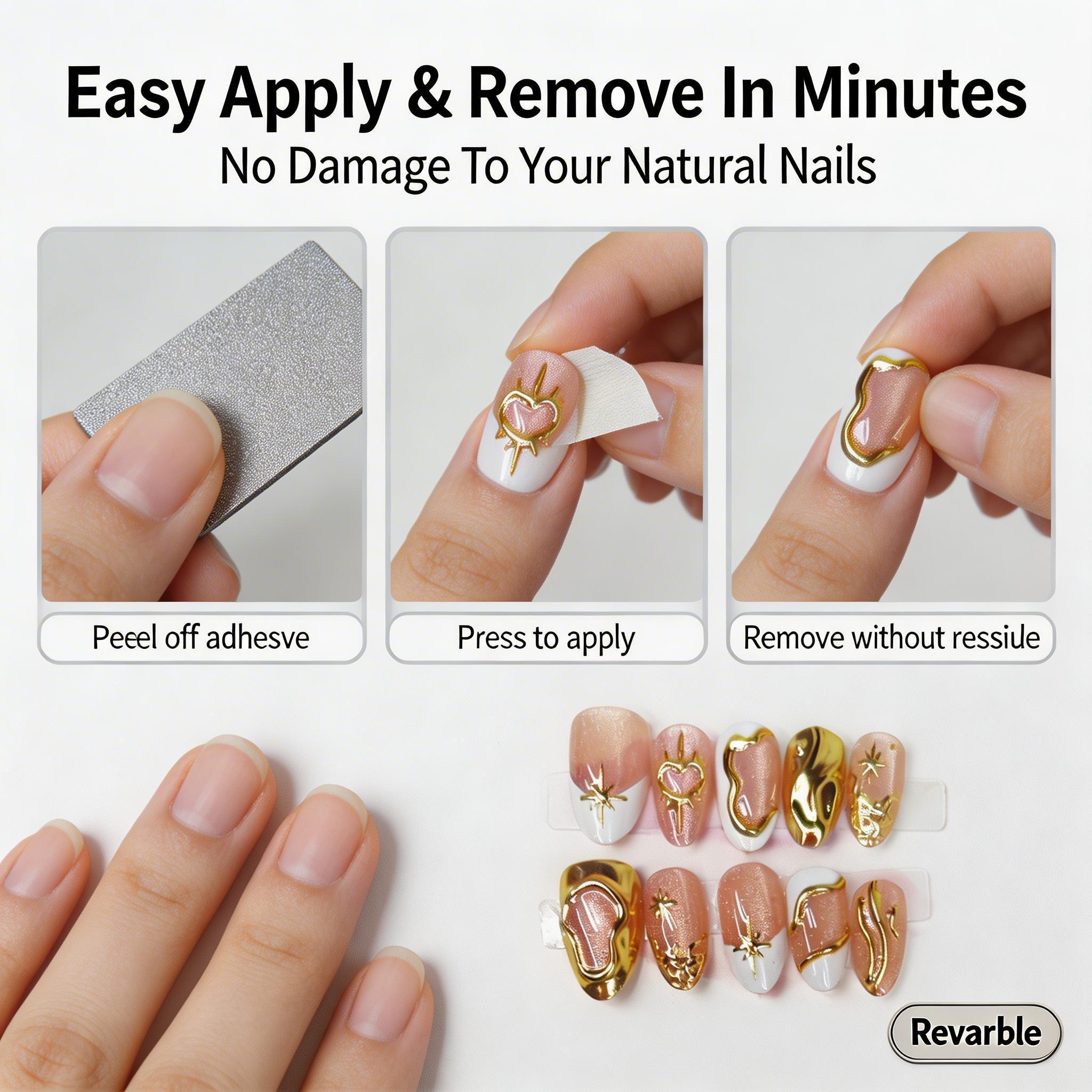 Nail art and nail piercing 3D shell