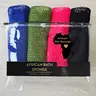 Adult 4-Piece African Net Sponges Bundle - Sensitive Skin Self-Care Bath Accessory, Gentle Scrubbing Exfoliation Body Back Scrubber, Cleaning Boost (Light Green+Purple+Pink+Olive Green)#backtoschool