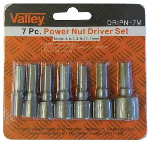 WorldWide Sales Online 7pc Power Nut Driver Metric – import_2021_10_29_212114, Socket Set