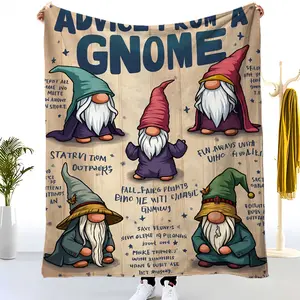 1 Warm Elf Blanket - Soft Fleece Flannel Throw Blanket, Suitable for Sofa, Couch, and Bed - Colorful Elf Theme Bedspread |     Exclusive Warm Companion for Goblin Enthusiasts |     Heartwarming Housewarming and Holiday Gift Choice