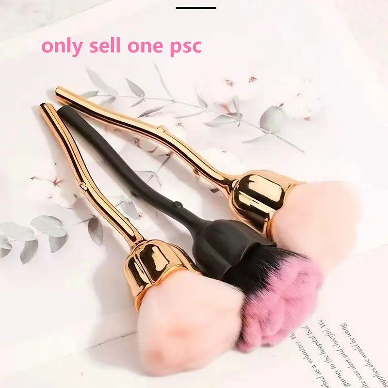 Rose Flower Makeup Brush with Fluffy Soft Bristles, High Quality for Even Application, Must-Have Beauty Tool for Makeup Lovers, Cosmetics Brush