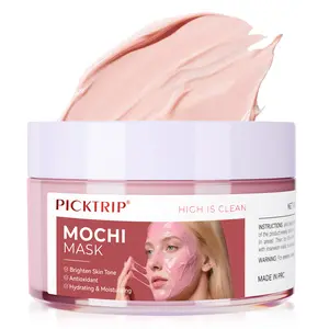 PickTrip Mochi Mask - 120g Deep Pore Cleanse Oil Control Antioxidant Face Mask with Natural Red Rice Extract for Glowing Skin