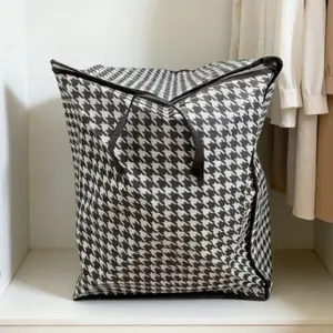 Large Capacity Clothes Storage Bag, Foldable Dustproof Bag, Household Simple Clothes & Quilt Storage Bag, Fabric Storage Organizer, Space Saving Storage, High Capacity Storage