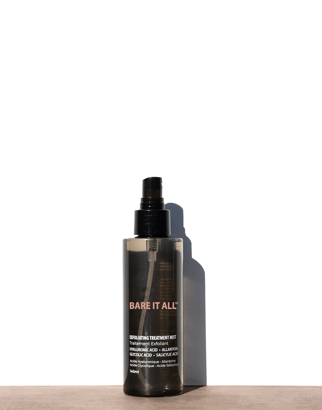 Bare It All Skin Exfoliating Treatment Mist - AHA & BHA Body Exfoliating Spray - 160 ml - Chemical Exfoliation for Strawberry Skin & Ingrown Hair Care - Helps Clear Body Breakouts, Smooth Rough Texture & Reveal Softer Skin - For Acne-Prone Skin