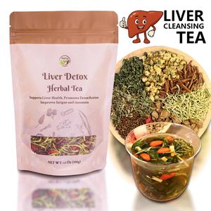 Liver Cleanse Detox Tea - GojiBerry Dandelion Chrysanthemum Milk Thistle Organic Herbal Ingredients - Liver Support | Daily Detox Beverage | 100g/pack  Caffeine Free Natural