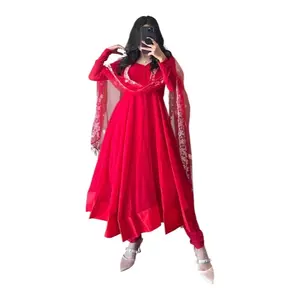 Anarkali Set Formal Embroidered Elegance