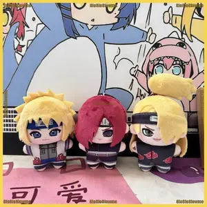 10cm Naruto Plush Doll Pendant Cartoon Nagato Deidara Minato Mini Doll Kawaii Keychain Bag Decoration Collection Boy Girl Gift