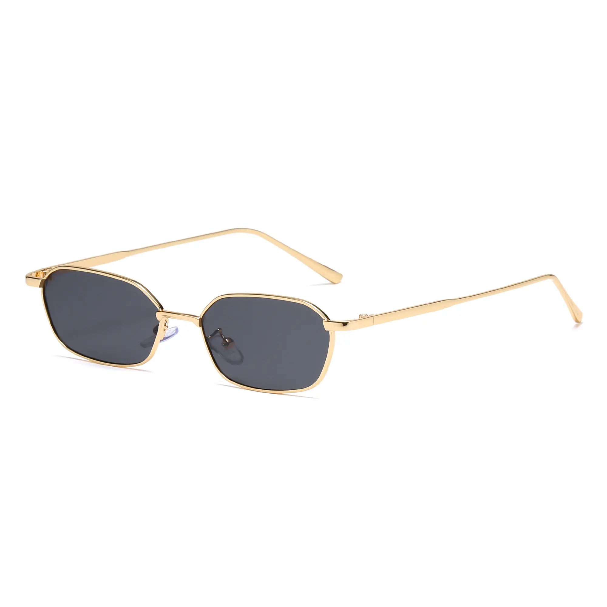 Cyxus Small Polygonal Sunglasses for Women Men UV Protection AC Lens Ultralight Metal Frame Shades 1150 retro oval crowley  sunglass