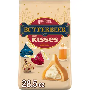 HERSHEY'S KISSES Butterbeer Flavored, Easter Candy Bag, 28.5 oz