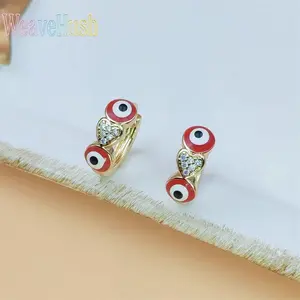2026 Trending Bohemian Evil Eye Earrings for Women, Micro Paved Shiny Zircon Devil Eye Drop Earrings, Minimalist Cold Tone Fashion Statement Jewelry, Cute Vintage Boho Dainty Ear Accessories, Versatile for Daily Wear Party Vacation Streetwear Gift for Lad