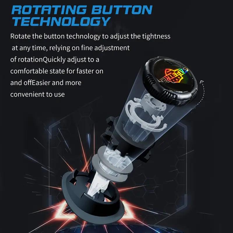 Men's Plus Size Safety Shoes with Rotating Buckle - Steel Toe, Puncture-Resistant, Breathable Mesh Upper, Anti-Smash & Anti-Stab Design, Comfortable Non-Slip Work Sneakers for Industrial & Outdoor Use