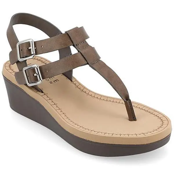Journee Collection Women's Tru Comfort Foam Bianca Wedge Sandal