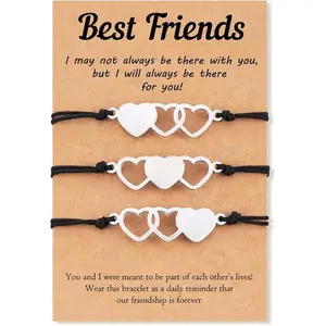 2/3/4/5/6 Pcs Best Friend Bracelets Bff Matching Heart Bracelet Best Friend Friendship GiftsGift