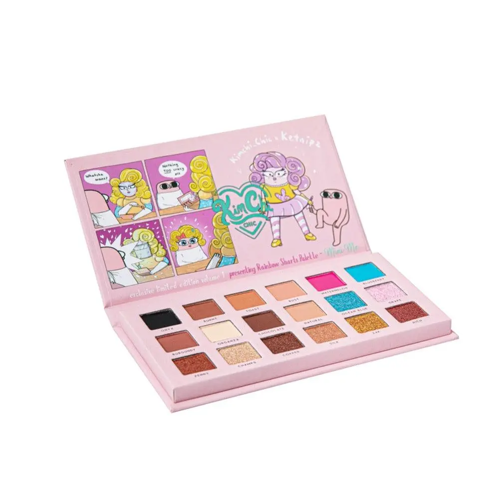 KimChi Chic Beauty KETNIPZ X KIMCHI Rainbow Sharts Mini Me Eyeshadow Palette Makeup Kit Set Pigment Cosmetic Blend Titanium KimChi Chic Beauty KETNIPZ X KIMCHI Rainbow Sharts Mini Me Eyeshadow Palette Makeup Kit Set Pigment Cosmetic Blend Titanium