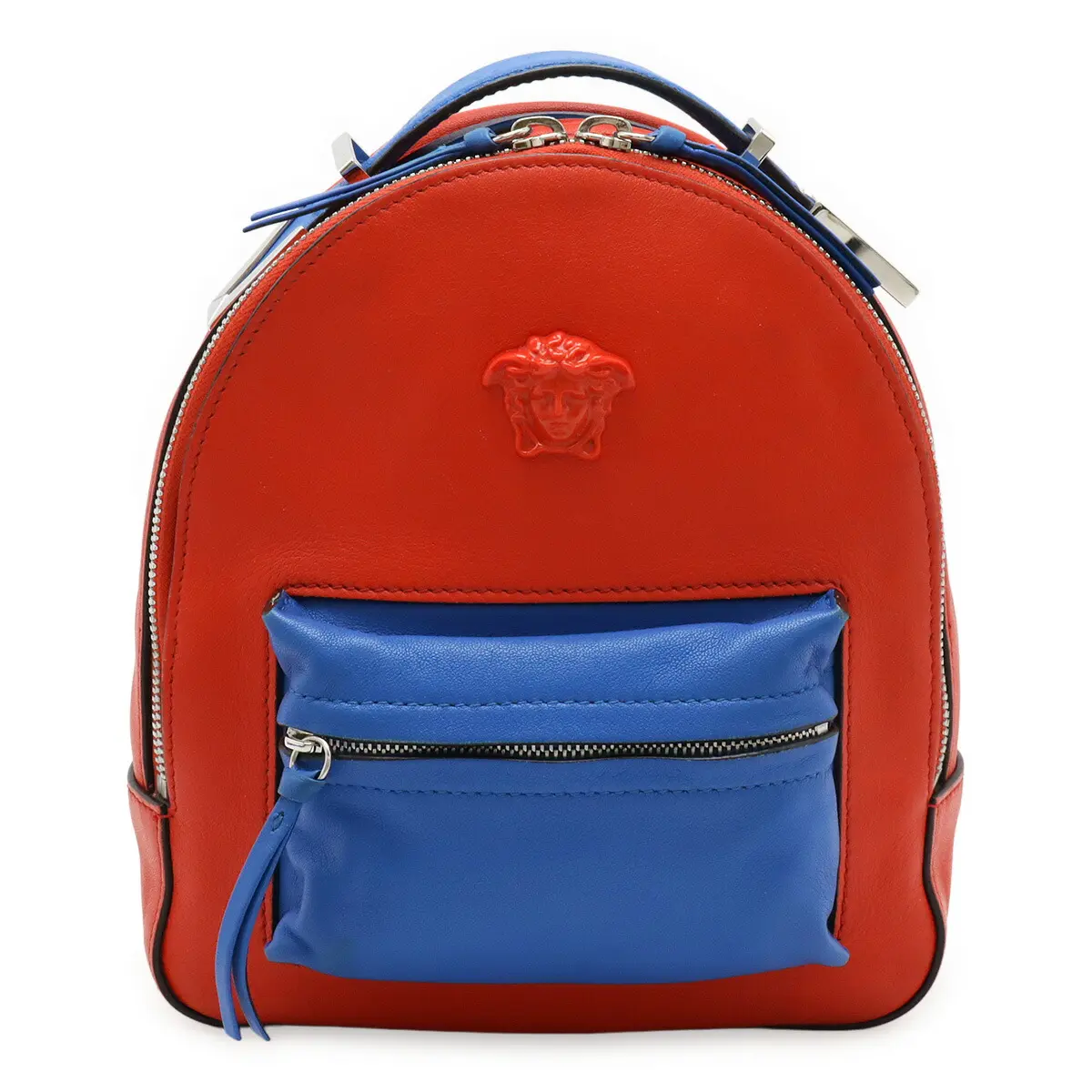 Pre-owned VERSACE Calfskin Tote Bags Leather 2way Backpack