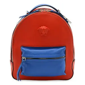 Pre-owned VERSACE Calfskin Tote Bags Leather 2way Backpack