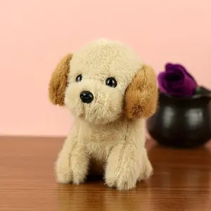 A Cute Little Puppy Plush Toy - Soft And Fluffy Pet Toy, Available in Beige/Brown/White, a Safe Chewing Companion for Puppies, Perfect for Playtime, Featuring an Adorable Animal Design, No Batteries Required