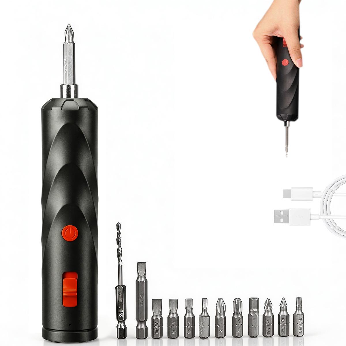 Wireless Electric Screwdriver, Hybrid Manual & Electric Modes, Ultra-Fast Operation with Type-C Charging, Precision Bits & Ergonomic Lightweight Design