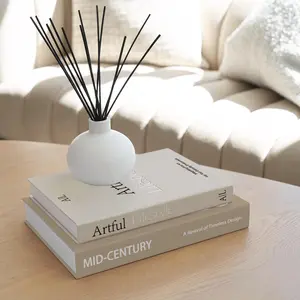 Decorative Books Set of 2, Faux Books for Coffee Table, Bookshelf & Mantel Home Decoration