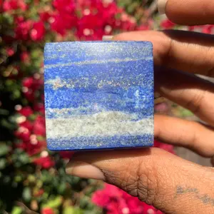 Natural Lapis Lazuli Crystal Cube