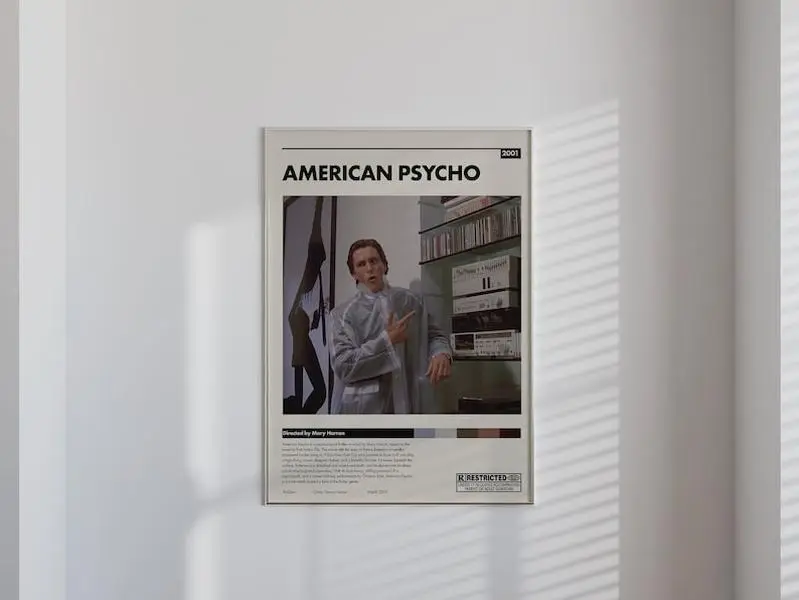 American Psycho Movie Poster | Home Decor | Wall Art Print | Movie Poster | Gift For Her | Movie Poster Print | Customizable Movie Poster