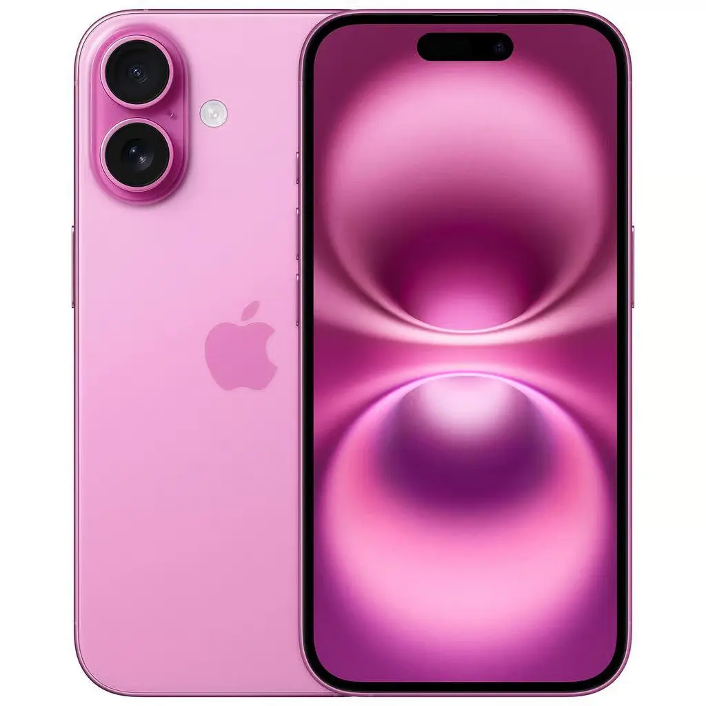 Refurbished Unlocked iPhone 16 128GB Mobile Device - Pink, Good Condition, 6.1 in XDR Display, Smart Touchscreen Phone, Camera Phones, Charger Included, Lithium Ion Batteries, Compatible with Most Carriers