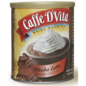 Caffe DVita Mocha Latte Blended Iced Coffee 6 1lb canisters Caffe DVita Mocha Latte Blended Iced Coffee 6 1lb canisters