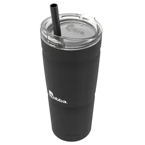 Bubba Envy S Stainless Steel Tumbler with Straw, Black, 24 fl oz.