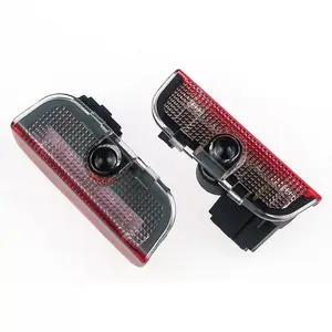 2/4PCS LED Car Door Projector Ghost Shadow Lamp Car Logo Welcome Light Accessories For VW Golf 5 6 7 7N Touran CC Passat Tiguan