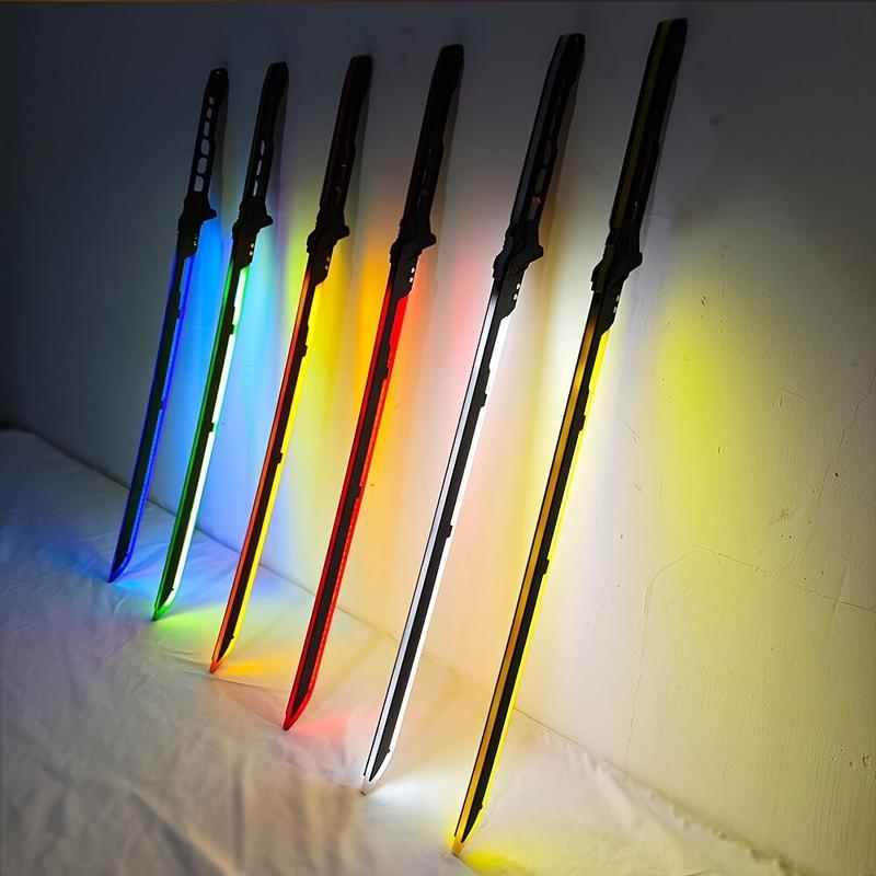 80Cm LED Samurai Sword Replica - Stunning Illuminated Prop for Events, Cosplay, and Photography Sessions