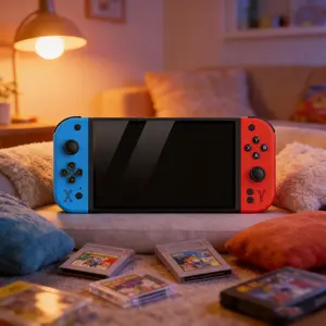 New G90 Handheld Game Console, 7-Inch IPS Screen, 4000mah Battery, Compact Retro Gaming Device, Supports Charging, New Condition