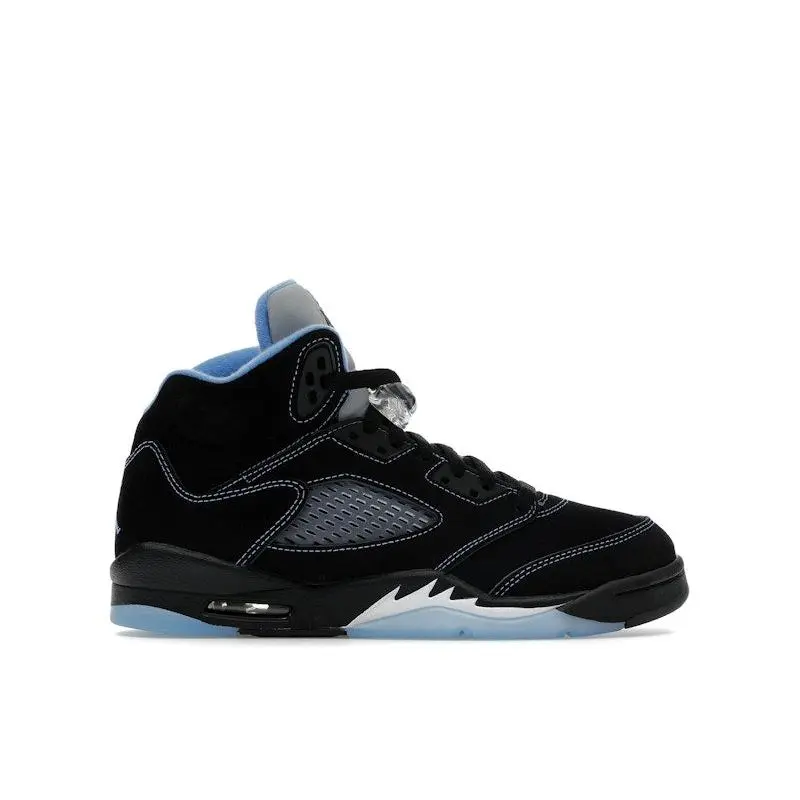 Jordan Kid's 5 Retro Black University Blue (2026)(GS) Shoes, from StockX