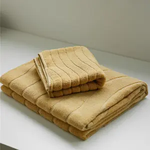 Wavy Cotton Towel / Yellow