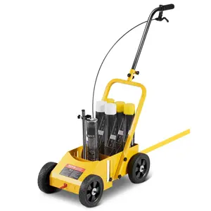TikTokShopBlackFridayStriping Line Marking Machine 24 x 13 x 35.4 in 4-Wheel Striping Machine Yellow