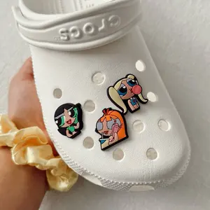 Crocs Girly Cartoon Girl Croc Charms for Kids Fun & Stylish Shoe Accessories Perfect for Croc Shoes