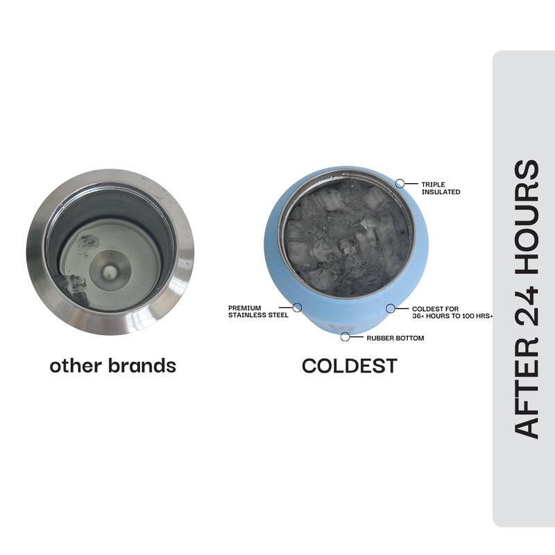 COLDEST 15oz Limitless Ultra V8 – Premium 15oz Stainless Steel Insulated Bottle | Leakproof, Ultra Cold, Durable Hydration for Gym, Work, Travel, School & Daily Life | Compact Metal Bottle with All-Day Ice Retention & Tough Design